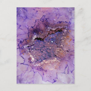 Falln Amethyst Geode Postkarte