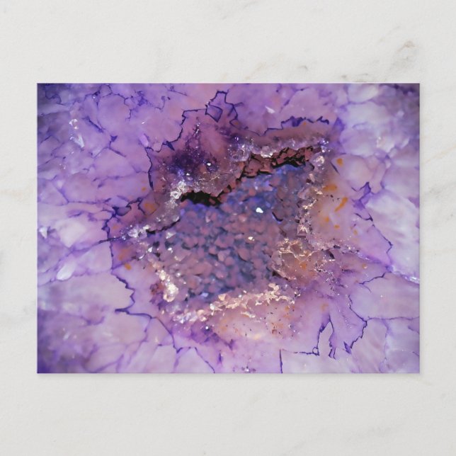 Falln Amethyst Geode Postkarte (Vorderseite)