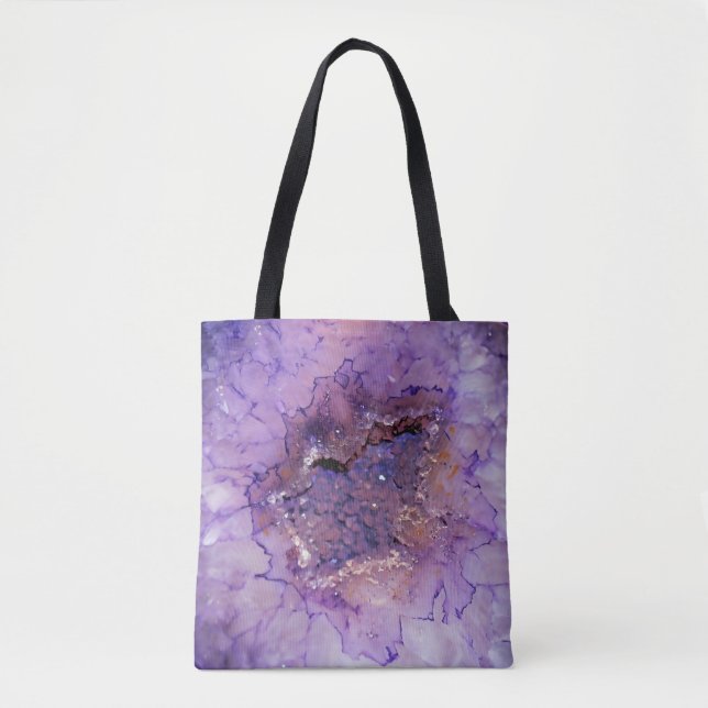 Falln Amethyst Geode Tasche (Vorderseite)