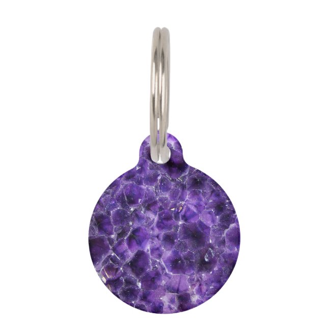 Falln-Amethyst-Gipfel Haustiermarke (Vorderseite)