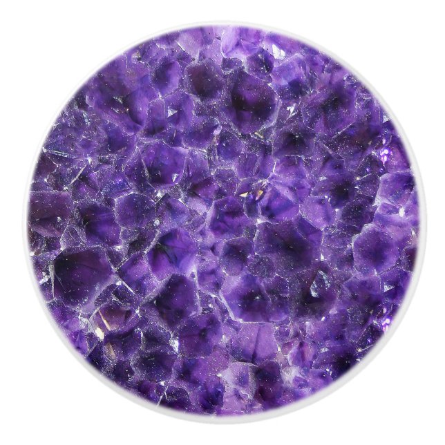 Falln-Amethyst-Gipfel Keramikknauf (Vorderseite)
