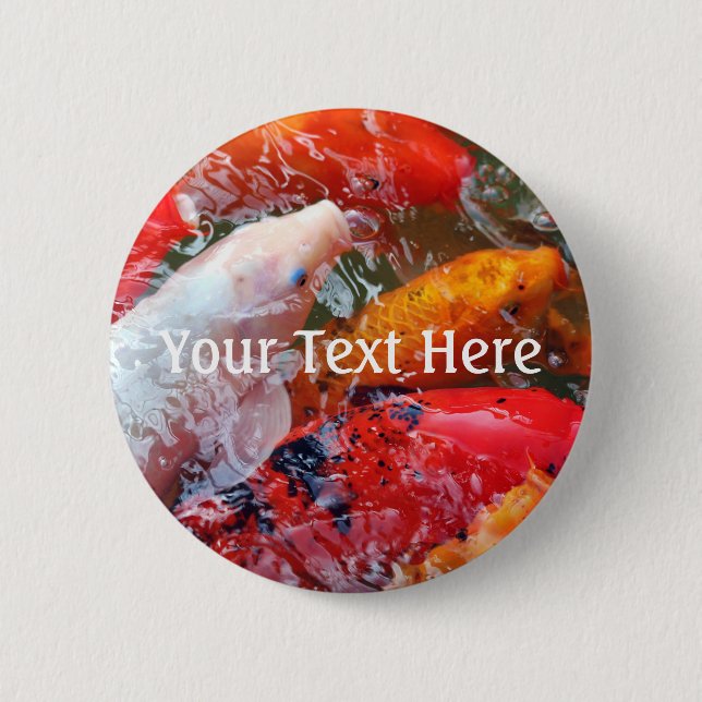 Falln Ansammlung Koi Button (Vorderseite)
