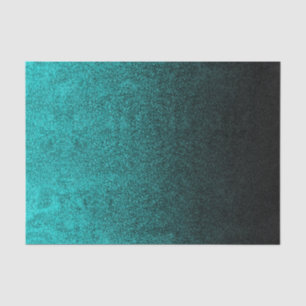 Falln Aqua u. schwarze Glitzer-Steigung Seidenpapier