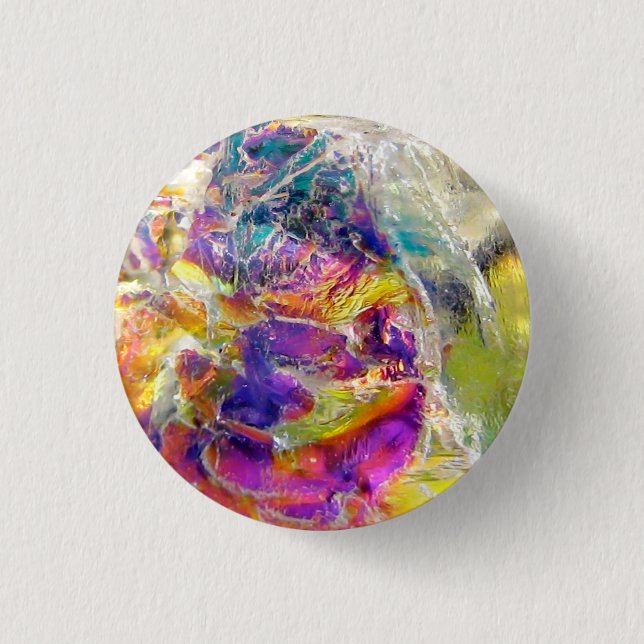 Falln Aura Kristall Button (Vorderseite)