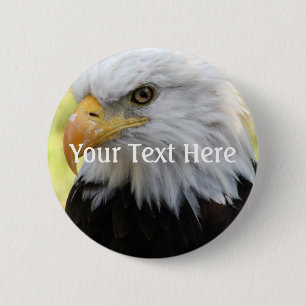 Falln Bald Eagle Liberty Button
