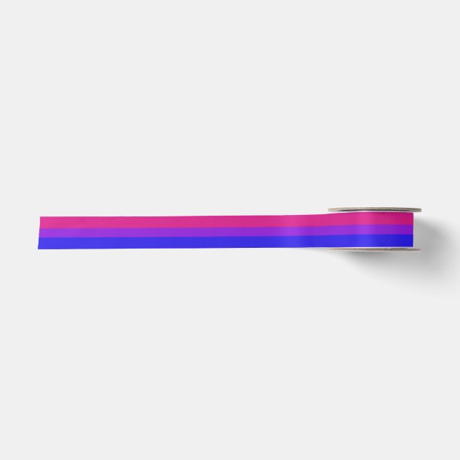 Falln bisexuelle Stolz-Flagge Satinband (Vorderseite)