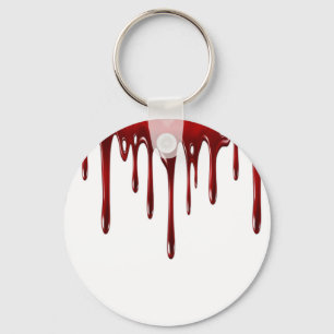 Falln Blood Tropfen White Schlüsselanhänger