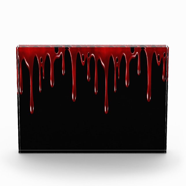 Falln Blood Tropfens Black Fotoblock (Vorderseite)