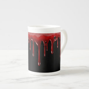Falln Blood Tropfens Black Prozellantasse
