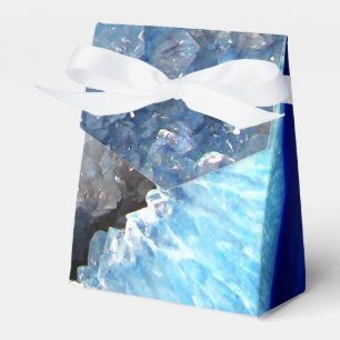 Falln Blue Crystal Geode Geschenkschachtel