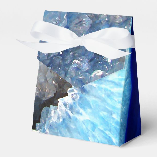 Falln Blue Crystal Geode Geschenkschachtel (Vorderseite)