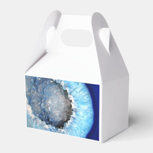 Falln Blue Crystal Geode Geschenkschachtel