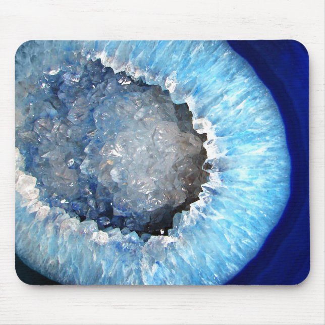 Falln Blue Crystal Geode Mousepad (Vorne)