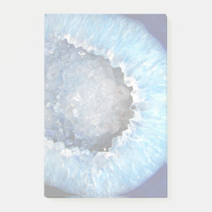 Falln Blue Crystal Geode Post-it Klebezettel