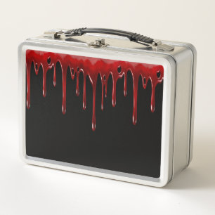 Falln Blut-Tropfen Metall Lunch Box