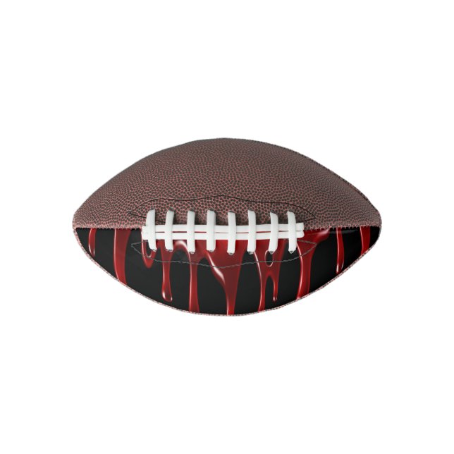 Falln Blut-Tropfen-Schwarzes Football (Vorderseite)