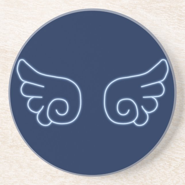 Falln Chibi Angel Wings Getränkeuntersetzer (Vorne)