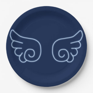 Falln Chibi Angel Wings Pappteller