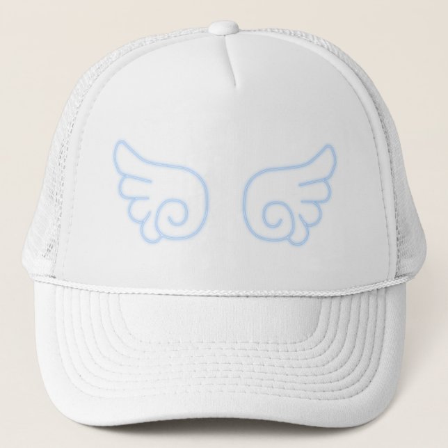 Falln Chibi Angel Wings Truckerkappe (Vorderseite)