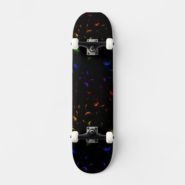 Falln Dandelion Seeds Gay Pride Skateboard (Vorderseite)