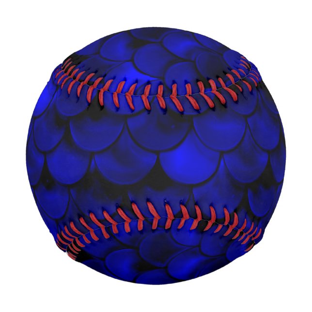 Falln Dark Blue Mermaid Scales Baseball (Vorderseite)