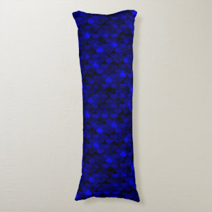 Falln Dark Blue Mermaid Scales Seitenschläferkissen