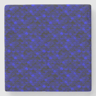 Falln Dark Blue Mermaid Scales Steinuntersetzer
