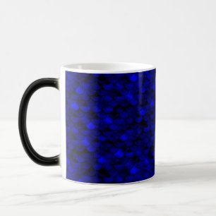 Falln Dark Blue Mermaid Scales Verwandlungstasse