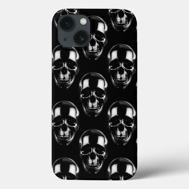 Falln Dark Skulls Case-Mate iPhone Hülle (Rückseite)