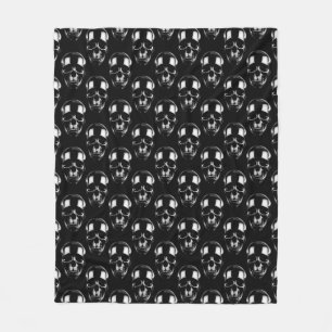 Falln Dark Skulls Fleecedecke