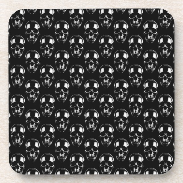 Falln Dark Skulls Getränkeuntersetzer (Vorderseite)