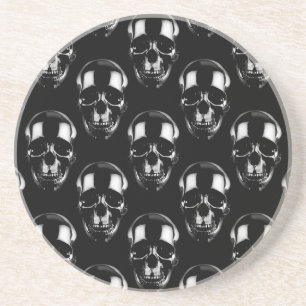 Falln Dark Skulls Getränkeuntersetzer