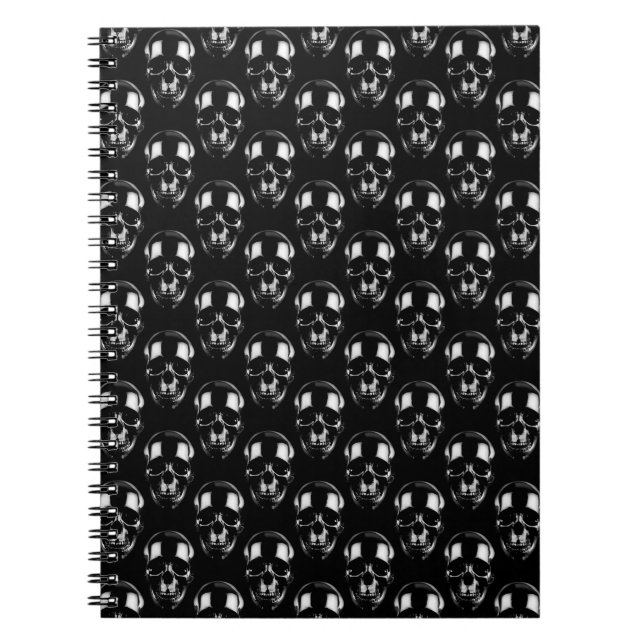 Falln Dark Skulls Notizblock (Vorderseite)