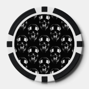 Falln Dark Skulls Pokerchips