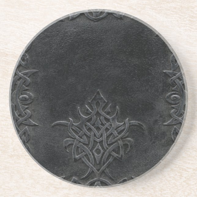 Falln Dark Tribal Sandstein Untersetzer (Vorne)