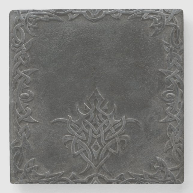 Falln Dark Tribal Steinuntersetzer (Vorderseite)