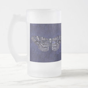 Falln Deathshead Moth Mattglas Bierglas