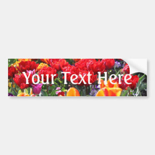 Falln Floral Crimson Waves Autoaufkleber