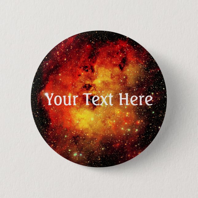 Falln Galaxy auf Feuer Button (Vorderseite)