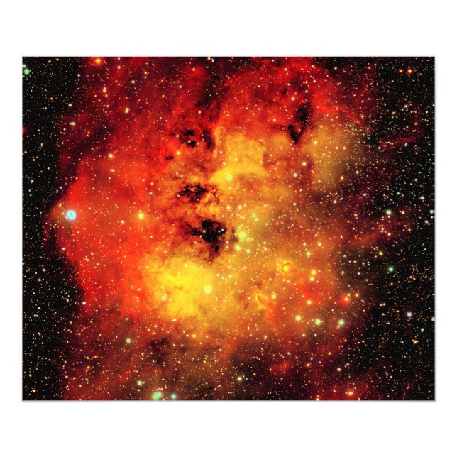 Falln Galaxy auf Feuer Fotodruck (Vorne)