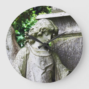 Falln Garden Angel Große Wanduhr