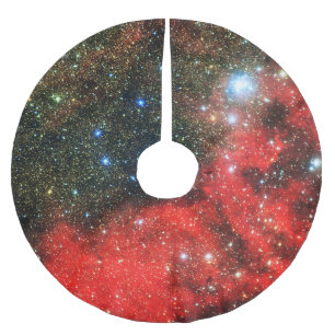Falln Gold Dusted Galaxy Polyester Weihnachtsbaumdecke