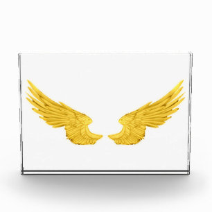 Falln Golden Angel Wings Fotoblock