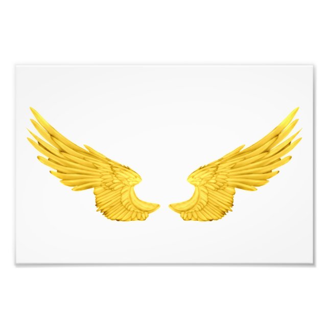 Falln Golden Angel Wings Fotodruck (Vorne)