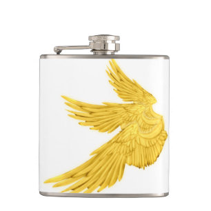 Falln Golden Archangel Wings Flachmann