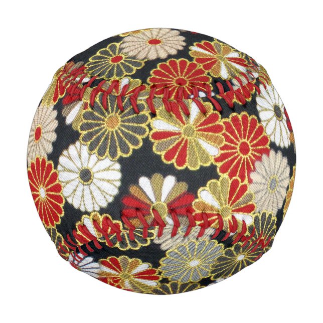 Falln Golden Chrysanthemums Baseball (Vorderseite)