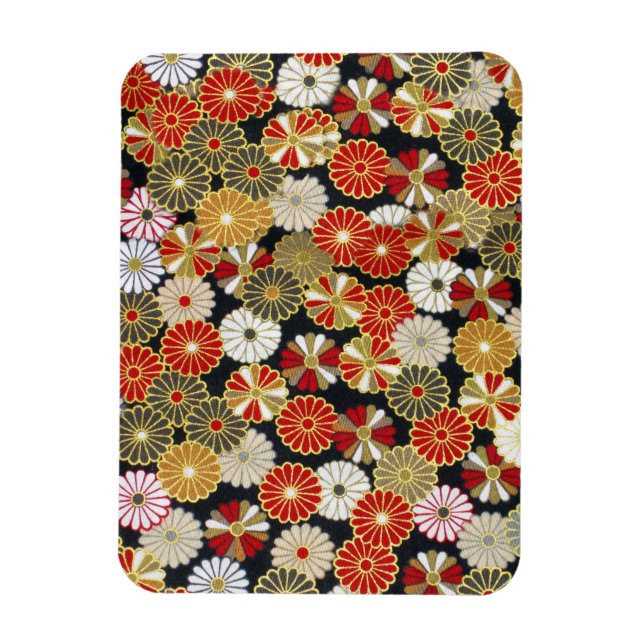 Falln Golden Chrysanthemums Magnet (Vertikal)
