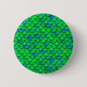 Falln Green Blue Scales Button