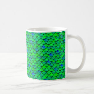 Falln Green Blue Scales Kaffeetasse