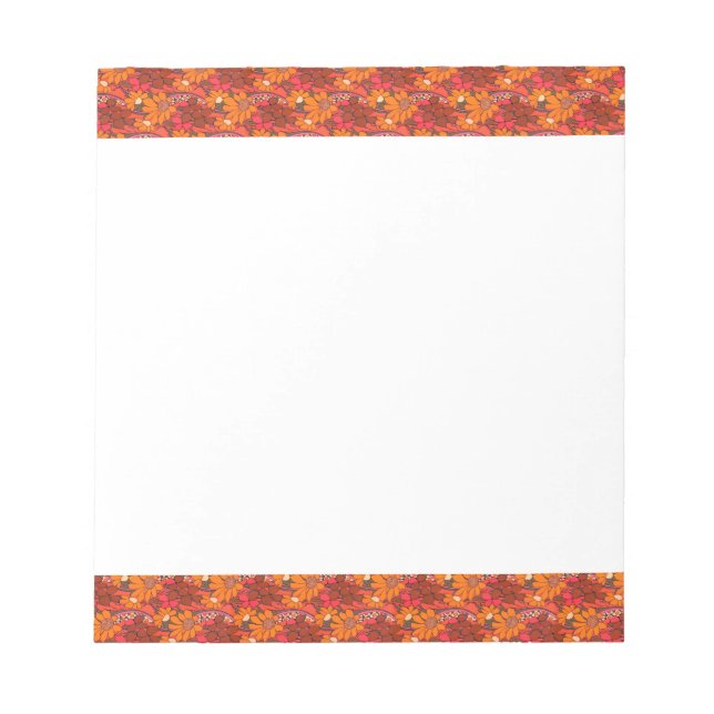 Falln Groovy Blume Notizblock (Vorderseite)